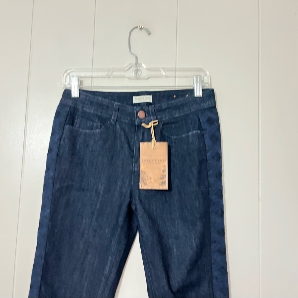 Coldwater Creek Jeans Women's Blue Denim Tuxedo Ankle Jeans Size 4P NWT - Picture 3 of 12